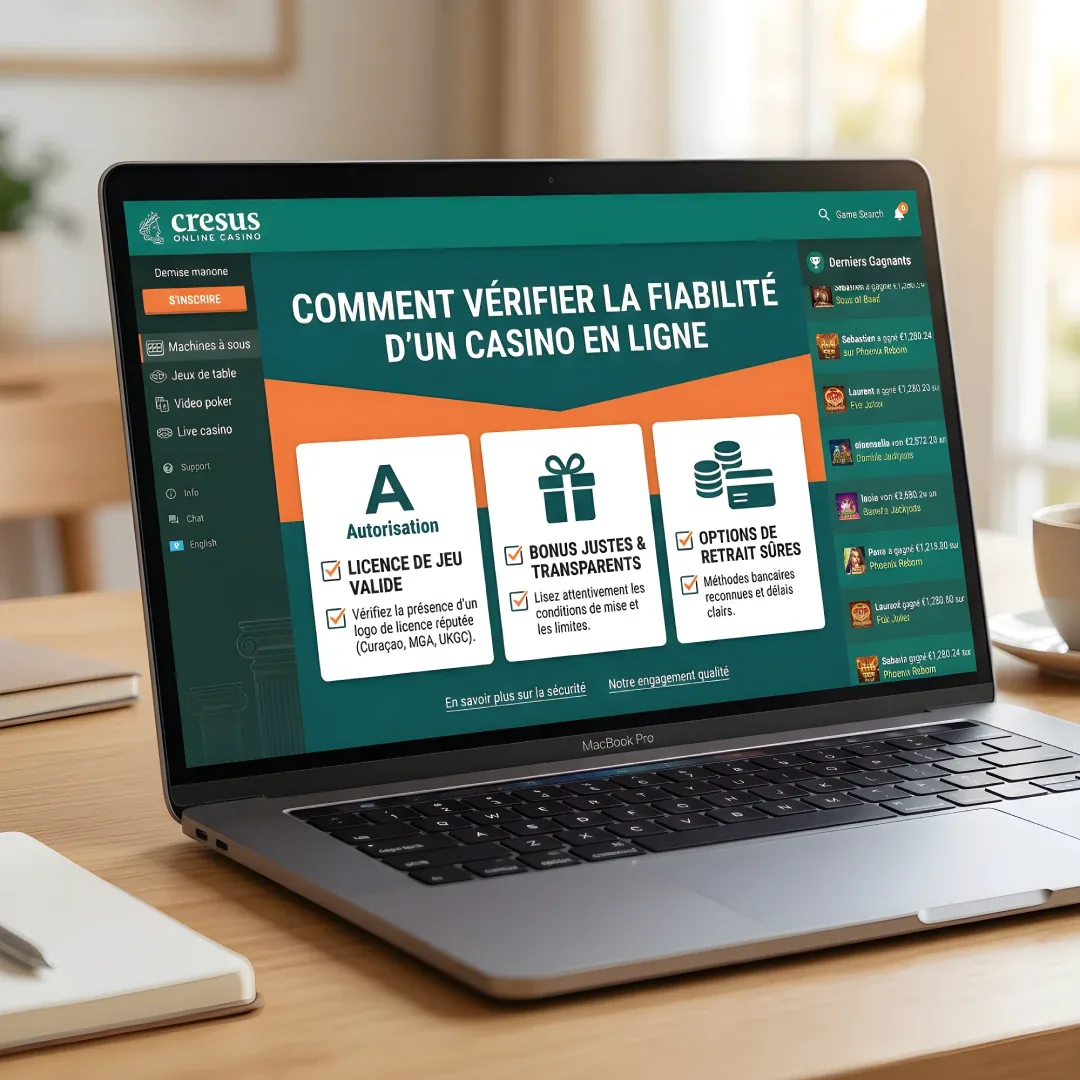 Comment vérifier la fiabilité d'un casino en ligne - checklist licence, bonus, retrait